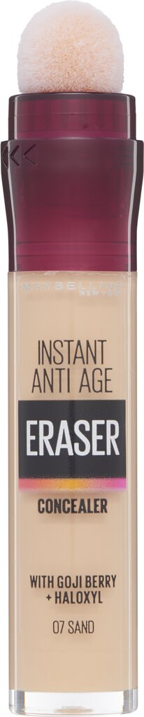 Silmaümbruse peitekreem Maybelline New York Instant Age Eraser 6,8 ml, 07 Sand цена и информация | Jumestuskreemid ja puudrid | hansapost.ee