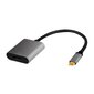 USB-C to DP/F adapter, 4K/60Hz, alu, 0.15m hind ja info | USB adapterid ja jagajad | hansapost.ee