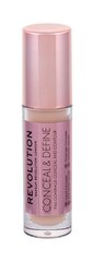 Vedel jumestuskreem Makeup Revolution London Conceal & Define 4 g, C4, C4 hind ja info | Jumestuskreemid ja puudrid | hansapost.ee