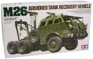 Plastist kokkupandav mudel Tamiya M26 Armored Tank Recovery Vehicle цена и информация | Конструкторы и кубики | hansapost.ee