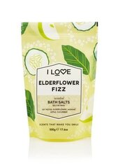Vannisool I Love Elderflower Fizz 500 g hind ja info | Dušigeelid, õlid | hansapost.ee