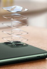 Wozinsky Full Camera Glass super durable 9H glass protector, telefonile iPhone 12, läbipaistev hind ja info | Ekraani kaitseklaasid ja kaitsekiled | hansapost.ee