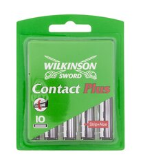 Лезвия для бритья Wilkinson Sword Contact Plus, 10 шт. цена и информация | Средства для бритья и косметика | hansapost.ee