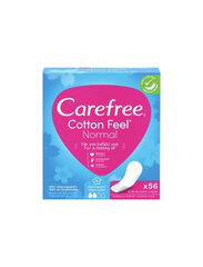 Гигиенические прокладки Carefree Cotton Feel Normal Fresh, 56 шт. цена и информация | Тампоны, гигиенические прокладки для критических дней, ежедневные прокладки | hansapost.ee