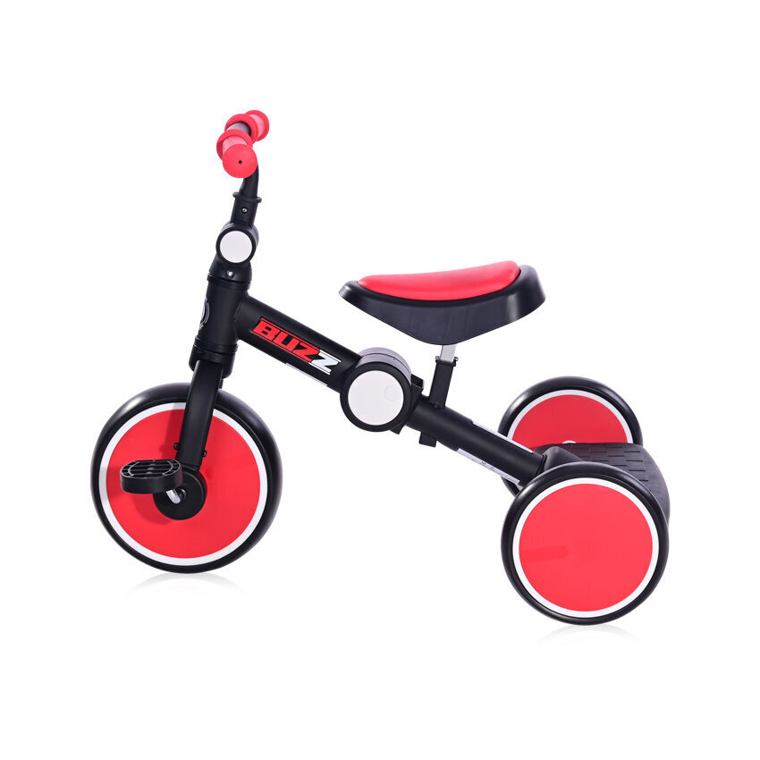 Kolmerattaline jalgratas Lorelli Buzz Foldable, must/punane hind ja info | Kolmerattalised jalgrattad lastele | hansapost.ee