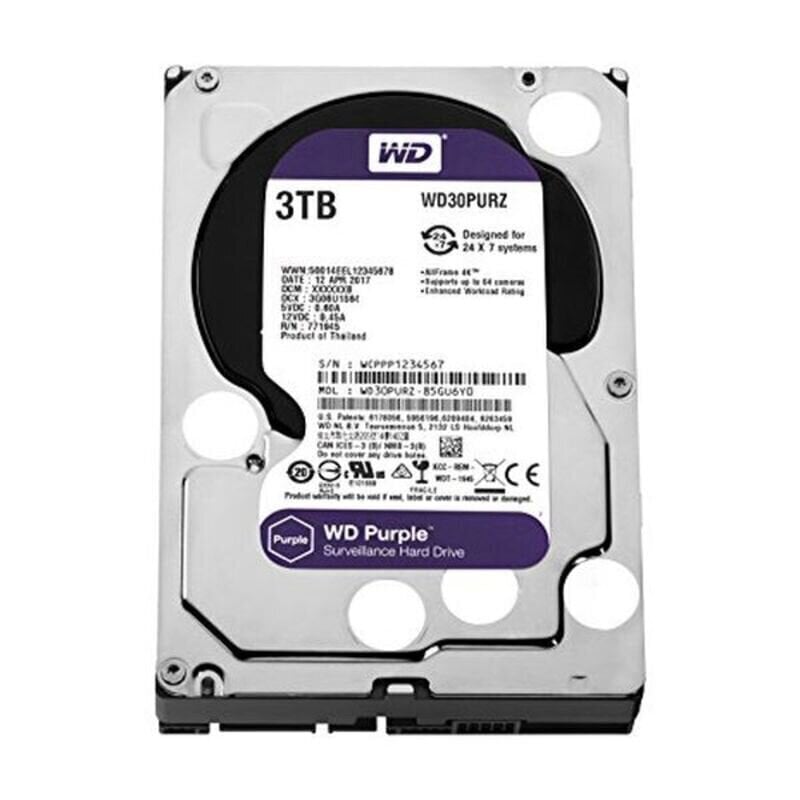 Western Digital WD30PURZ 3 TB 3.5" 5400 rpm SATA III цена и информация | Sisemised kõvakettad | hansapost.ee