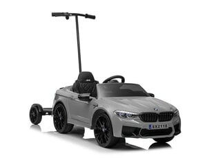Одноместный электромобиль для детей Lean Cars BMW M5, серый цвет цена и информация | Электромобили для детей | hansapost.ee