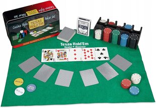 Pokkerikomplekt Texas, 200 žetooni hind ja info | Lauamängud ja mõistatused perele | hansapost.ee