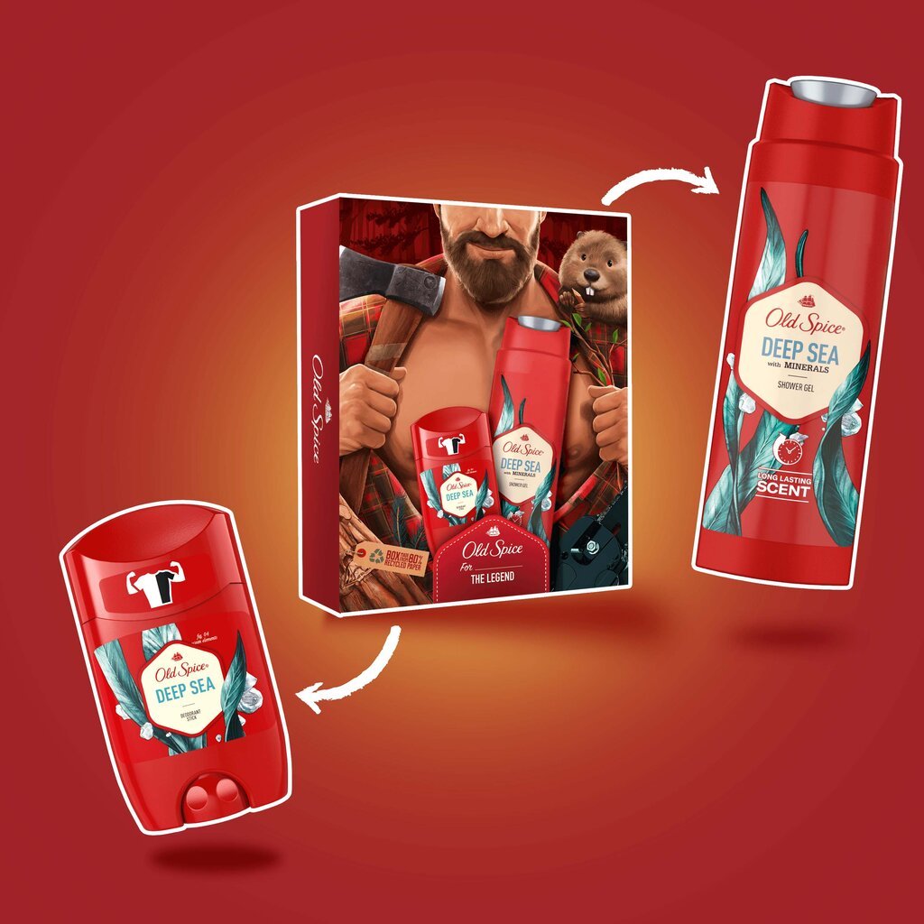 Meeste kinkekomplekt Old Spice Deep Sea hind ja info | Deodorandid | hansapost.ee