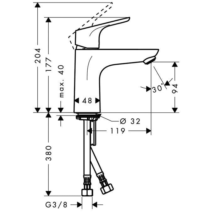 Valamusegisti Hansgrohe hind ja info | Vannitoa segistid | hansapost.ee