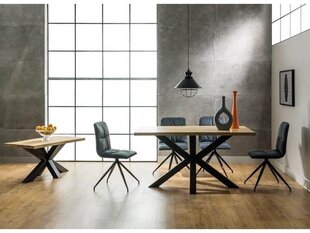 Стол Signal Meble Cross, 150x90x75 см, черный/цвет дуба цена и информация | Кухонные и обеденные столы | hansapost.ee