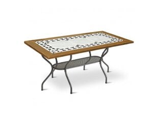Стол Patio Como 160 x 90 см, коричневый / серый цена и информация | Садовые столы и столики | hansapost.ee