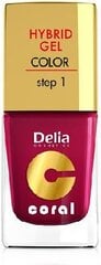 Geelküünelakk Delia Cosmetics Coral 11 ml, 06 Cherry цена и информация | Лаки для ногтей, укрепители для ногтей | hansapost.ee