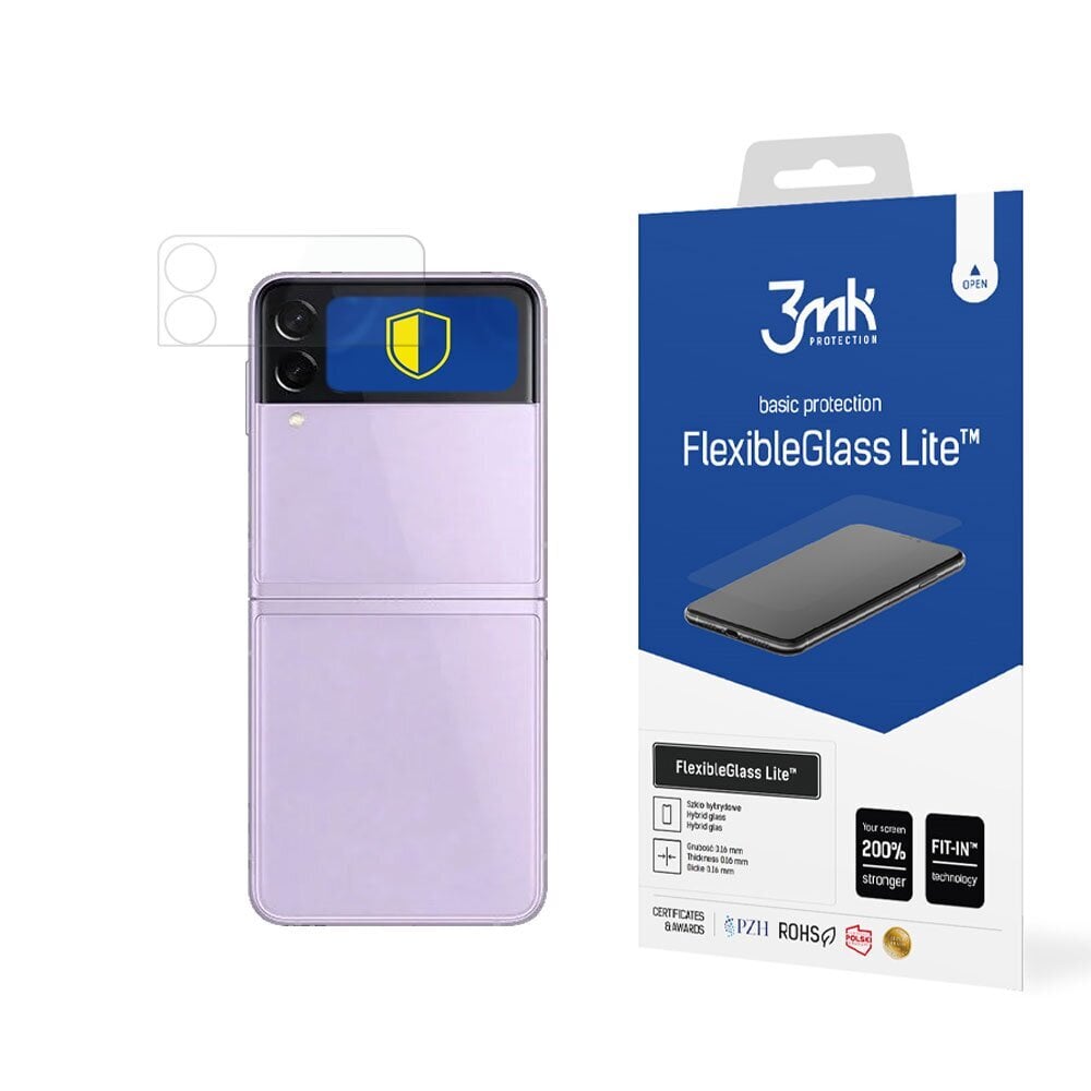 Samsung Galaxy Z Flip 3 5G (Front) - 3mk FlexibleGlass Lite™ screen protector hind ja info | Ekraani kaitseklaasid ja kaitsekiled | hansapost.ee