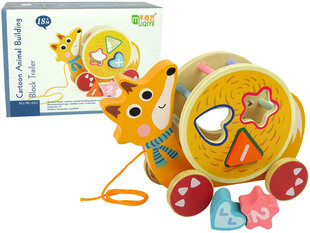 Puidust klotside sorteerija lastele Lean Toys Fox hind ja info | Mänguasjad tüdrukutele | hansapost.ee