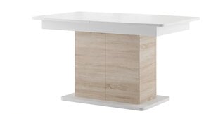 Раскладной стол Star 03, белый/дуб цена и информация | Кухонные и обеденные столы | hansapost.ee