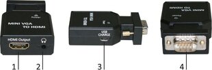 MicroConnect MC-CONMVGAHM цена и информация | Адаптеры, USB-разветвители | hansapost.ee