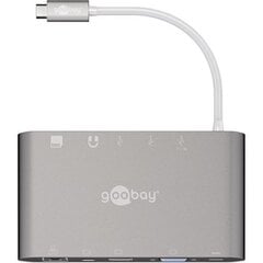 Goobay USB-C All-in-1 Multiport Adapter  цена и информация | Адаптеры, USB-разветвители | hansapost.ee