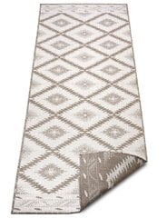 Northrugs kahepoolne vaip In- & Outdoor Malibu, beež, 80x350 cm hind ja info | Vaibad | hansapost.ee