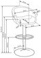 Baaritool Halmar H 46, must/valge hind ja info | Köögitoolid, söögitoolid | hansapost.ee