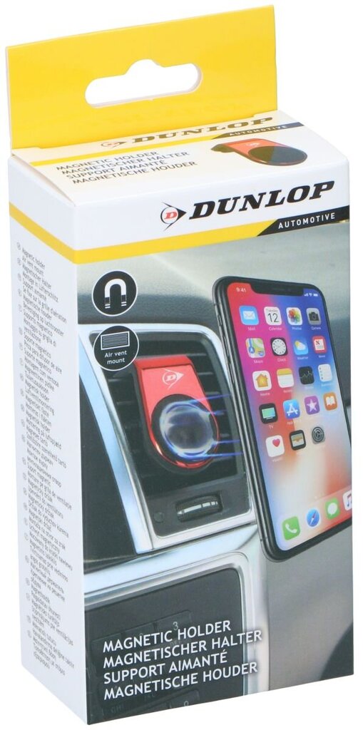 Auto magnettelefoni hoidik Dunlop, punane hind ja info | Telefonihoidjad | hansapost.ee