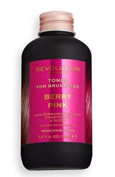 Poolpüsiv juuksevärv brünettidele Revolution Haircare London Tones For Brunettes, 150 ml, Berry Pink цена и информация | Juuksevärvid | hansapost.ee