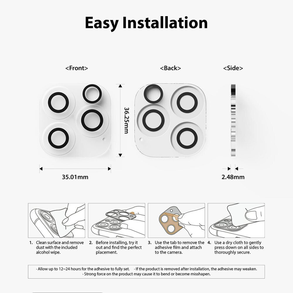 Ringke kaamera kaitse iPhone 13 Pro Max / iPhone 13 Pro (C1G022) цена и информация | Ekraani kaitseklaasid ja kaitsekiled | hansapost.ee