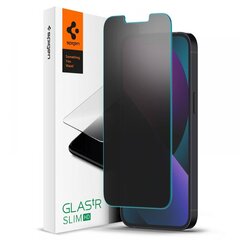 Spigen Slim iPhone 13 Mini Privacy Screen hind ja info | Ekraani kaitseklaasid ja kaitsekiled | hansapost.ee