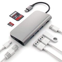 Хаб USB-C Multi-port 4K и Ethernet Satechi цена и информация | Адаптеры и USB-hub | hansapost.ee