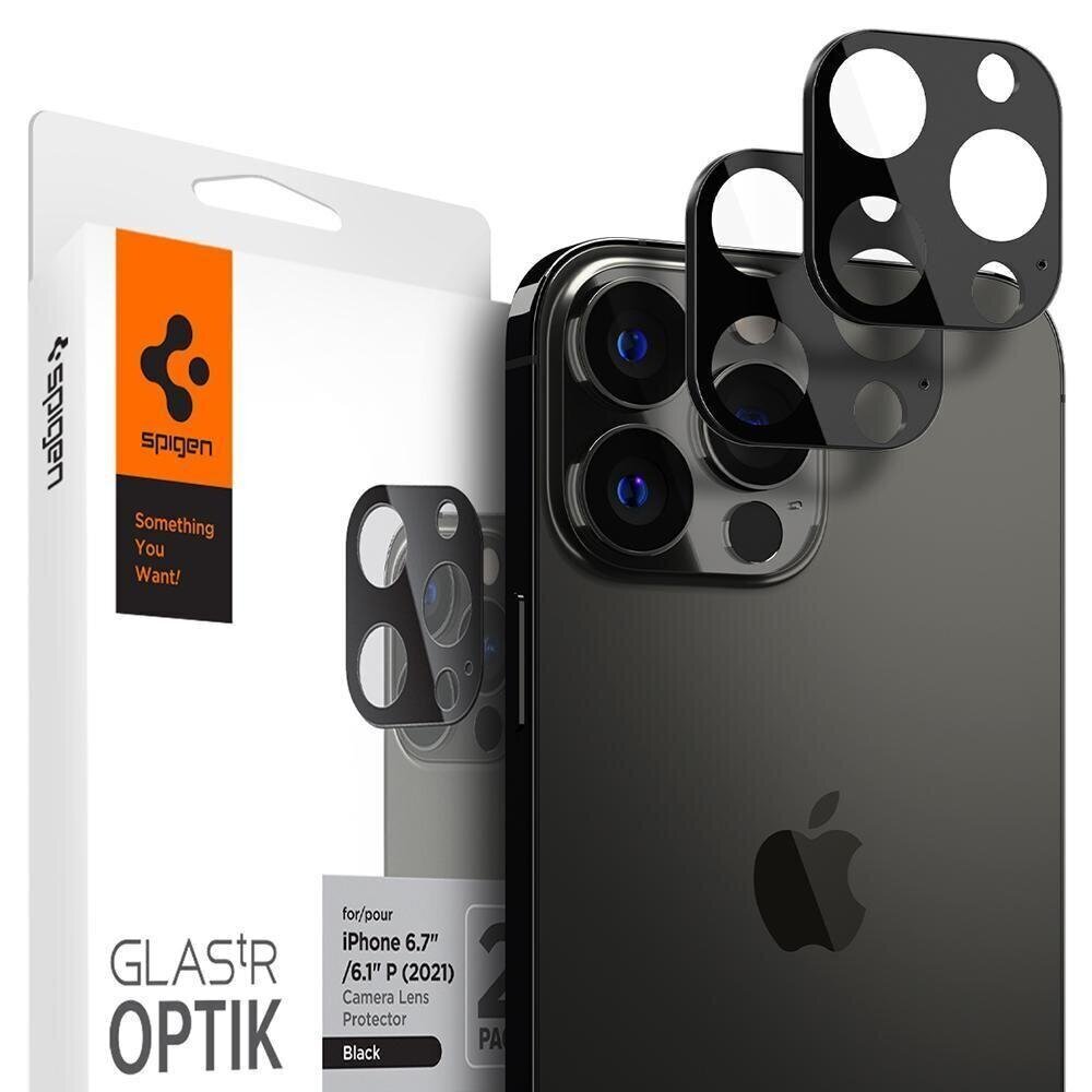 Spigen Optik kaamerakaitse iPhone 13 Pro/13 Pro Max jaoks цена и информация | Ekraani kaitseklaasid ja kaitsekiled | hansapost.ee