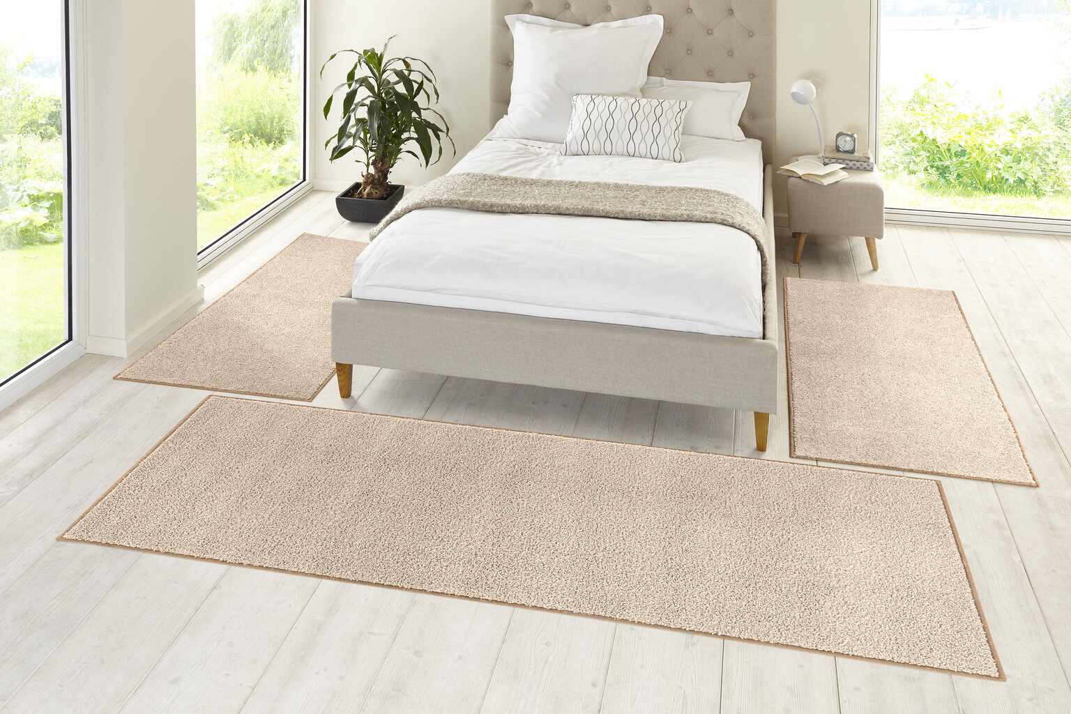 Hanse Home vaipade komplekt Pure Taupe Cream, 3 tk цена и информация | Vaibad | hansapost.ee