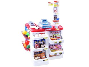 Магазин игрушек с кассой, корзиной и аксессуарами Супермаркет цена и информация | Игрушки для девочек | hansapost.ee