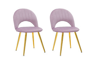Комплект из 2 обеденных стульев Glam, розовый цвет цена и информация | Стулья для кухни и столовой | hansapost.ee