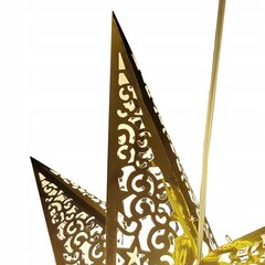 Eraldiseisev valgusti-dekoratsioon Täht, 75cm, kuldne hind ja info | Jõulukaunistused | hansapost.ee