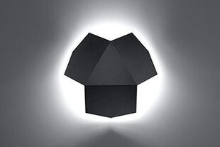 Sollux настенный светильник Tre, black цена и информация | Настенные светильники | hansapost.ee