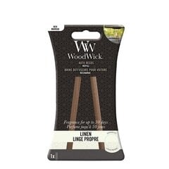 WoodWick Auto Reeds Refill Linen (linen) - Replacement car incense sticks цена и информация | Освежители воздуха для салона автомобиля | hansapost.ee