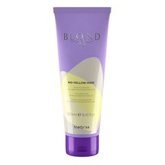 Mask heledatele, blondidele ja hallidele juustele Inebrya Blondesse No-Yellow, 250ml hind ja info | Juuksemaskid, õlid ja seerumid | hansapost.ee