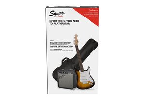 Elektrikitarri komplekt Fender Squier Strat + Frontman 10G, Sunburst hind ja info | Kitarrid | hansapost.ee