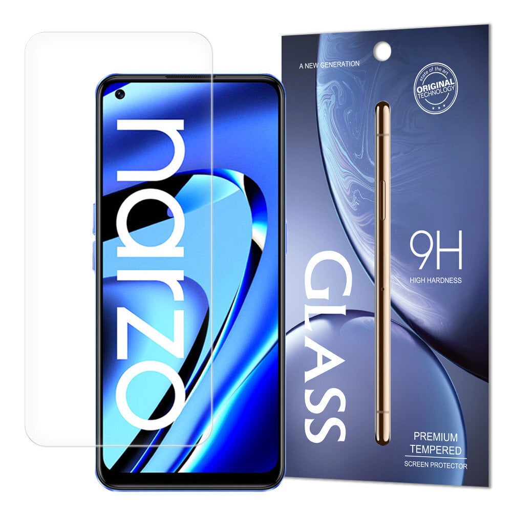 Tempered 9H Realme Narzo 50A hind ja info | Ekraani kaitseklaasid ja kaitsekiled | hansapost.ee