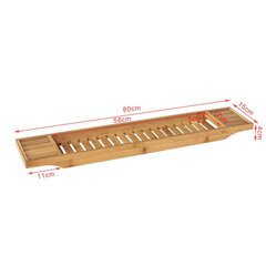 SoBuy Bamboo Bathtub Bridge Soap Dish and Shower Bathtub Sink Rack, FRG212-N цена и информация | SoBuy Сантехника, ремонт, вентиляция | hansapost.ee