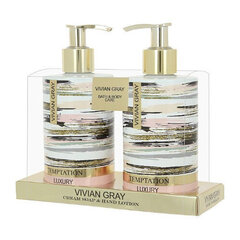 Komplekt Vivian Gray Temptations, kreemjas seep 250 ml + kätekreem 250 ml hind ja info | Seebid | hansapost.ee