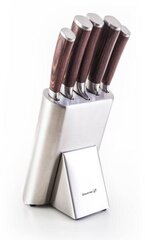 Набор ножей из нержавеющей стали на стойке G21 Gourmet Steely 60022164, 5 шт. цена и информация | Ножи и аксессуары для них | hansapost.ee