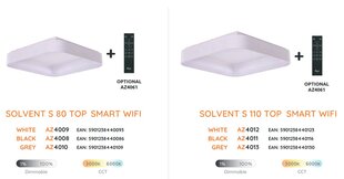 Потолочный светильник Azzardo Solvent SMART wifi AZ4003 цена и информация | Потолочные светильники | hansapost.ee