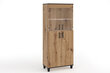 Vitriin ADRK Furniture POL05, pruun цена и информация | Vitriinid | hansapost.ee