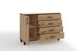 Kummut ADRK Furniture POL02, pruun цена и информация | Kummutid | hansapost.ee