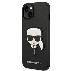 Karl Lagerfeld KLHCP14SSAPKHK iPhone 14 jaoks, must hind ja info | Telefonide kaitsekaaned ja -ümbrised | hansapost.ee