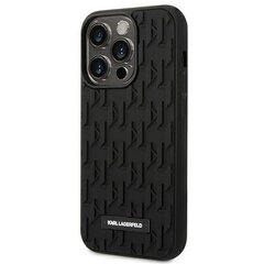 Karl Lagerfeld KLHCP14LRUPKLPK iPhone 14 Pro jaoks, must hind ja info | Telefonide kaitsekaaned ja -ümbrised | hansapost.ee