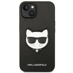 Karl Lagerfeld KLHCP14SSAPCHK iPhone 14 jaoks, must hind ja info | Telefonide kaitsekaaned ja -ümbrised | hansapost.ee