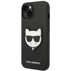 Karl Lagerfeld KLHCP14SSAPCHK iPhone 14 jaoks, must hind ja info | Telefonide kaitsekaaned ja -ümbrised | hansapost.ee