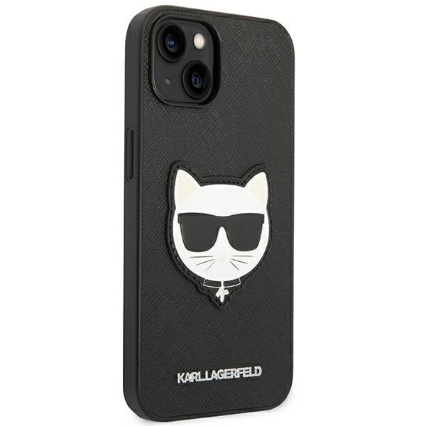 Karl Lagerfeld KLHCP14SSAPCHK iPhone 14 jaoks, must hind ja info | Telefonide kaitsekaaned ja -ümbrised | hansapost.ee